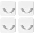 thumbnail image 1 of 4 Pcs Support Adhésif pour Tringle de Douche, Support de Tringle en Forme de U, Crochets de Rideau, Support de Fixation pour Mur Sans Perçage, Tringle de Douche Non Incluse, 1 of 5