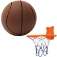 thumbnail image 1 of Baloncesto de 18/24 Cm con aro de baloncesto pelota de entrenamiento silenciosa para interiores redonda divertida, 1 of 9