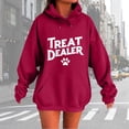 thumbnail image 2 of Tanghaowl Women Sweatshirt Long Sleeve Letter Printed Hoodie Loose Oversize Sweatshirts Pullover Top Blouse Red S, 2 of 6