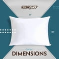 thumbnail image 5 of Pillow Protectors 4 Pack Queen Zippered - Microfiber Polyester/Nylon Blend Breathable Pillow Covers - Protects Pillows from Dirt, Dust and Debris (Queen - Set of 4 - 20x30), 5 of 8