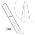 Landscape Staples, Garden Stakes Staples, U Shaped Galvanized Lawn Pins