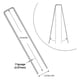 thumbnail image 3 of Clavo diagonal galvanizado, 15*4cm (2.8mm*15.6g), clavos para tela anti-maleza, clavos de jardín en forma de U, clavos de alambre de acero puntiagudos, fijador de membrana de césped, 3 of 8