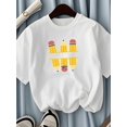 thumbnail image 1 of Girls' School-Themed Graphic T-Shirt with Pencil Design - Soft Knit Fabric for everyday & Special occasions - Casual Summer outfit for Kids (easy Care), School event attire, Medium Stretch Materi, 1 of 6