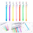 thumbnail image 2 of 10Pcs Stackable Pencils Set, Translucent Multiple Point Push Fun Pencils with Erasers, Stacking Point Leads Pencil Set, 2 of 9