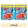(2 pack) Kool-Aid Drink Mix, 1 Canister, for Flavorful Hydration and Shareable Refreshment, Tropical Punch, Good Source of Vitamin C, Caffeine Free, 19 oz
