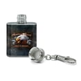 thumbnail image 2 of Motorcycle America's Finest Forged In Tradition USA Eagle Stainless Steel 1oz Mini Flask Key Chain, 2 of 4