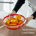 thumbnail image 5 of Splatter Guard & Colander Kitchen Gadget for Food & Meal Prep / Dishwasher-Safe, BPA-Free Silicone & Plastic Vented Collapsible Medium Microwave Cover (Charcoal), 5 of 6