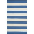thumbnail image 6 of SAFAVIEH Montauk Saranna Striped Cotton Area Rug, Blue/Ivory, 2'6" x 4', 6 of 10