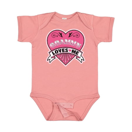 

Inktastic Grammy Loves Me Granddaughter Heart Girls Baby Bodysuit