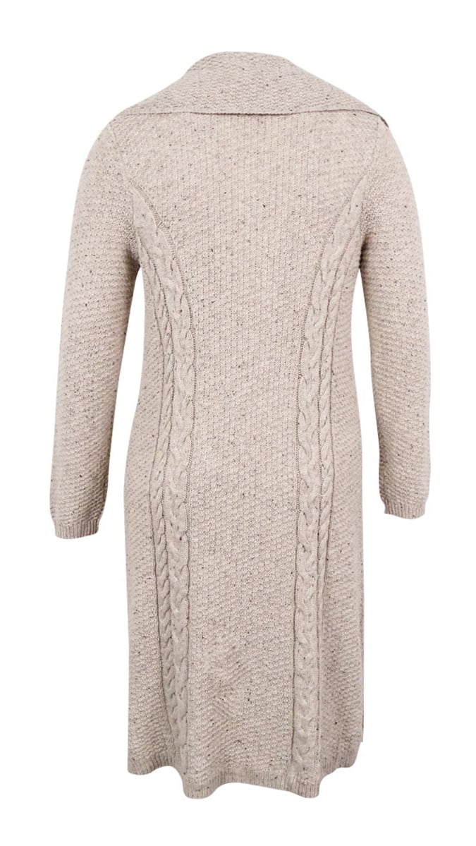 cable knit duster cardigan
