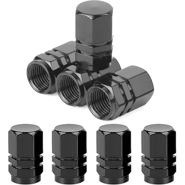 SHAR 8 Pieces Aluminum Auto Valve Stem Caps Tire Valve Stem Caps