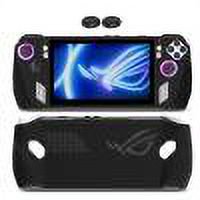 Carcasa de consola de silicona Funda de consola antideslizante para ASUS Rog Ally (Negro)