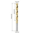 thumbnail image 2 of Uxcell 7mm High Speed Steel Straight Shank Twist Drill Bit Fully Ground Titanium Coated, 2 of 5