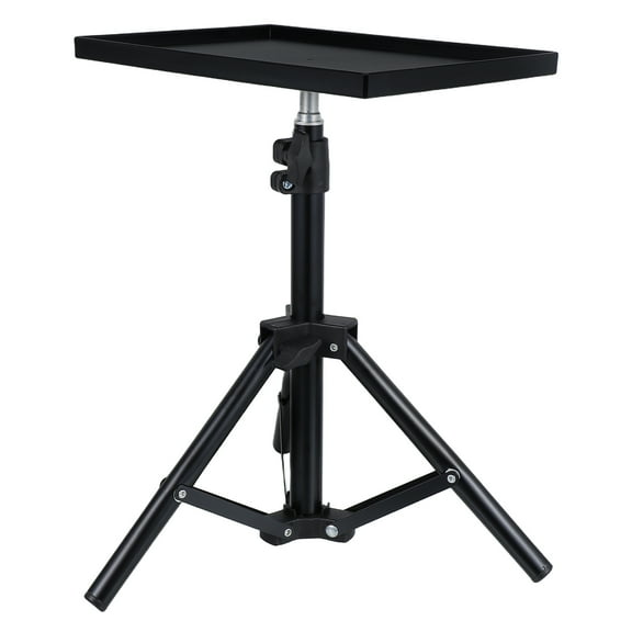 Beaupretty Adjustable Height Black Projector Stand Tripod for Ground and Desktop Use