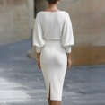 thumbnail image 4 of CIENVNSTG Women's Casual Dresses Short Sleeved Spring Comfortable Party Dress Lightweight Versatile Cocktail Dresses for Women, 4 of 4