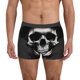 thumbnail image 1 of Fotbe Black White Hat Skull Calzoncillos Tipo Boxer con Bolsa de Soporte Total para Hombre, X-Temp Fresco, Transpirable y de Secado Rápido-Large, 1 of 5