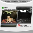 thumbnail image 4 of KEIAHUAN Orange Camo Tree Print Car Trunk Mat 29" x 39", Waterproof Anti Slip Cargo Liner Full Protection for Most Cars SUV and Sedan, 4 of 6