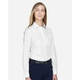 thumbnail image 2 of Devon & Jones D620W Women's Crown Collection Broadcloth Woven Dress Shirt-White-M, 2 of 5