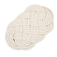 thumbnail image 4 of Hot Pad Cotton Thread Woven Decorative Trivet Mat for Kitchen Hot Pots Cups Insulation Table Protection GiftOval, 4 of 8