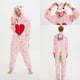 thumbnail image 4 of Pijamas de franela con capucha para hombre y mujer, ropa de dormir con dibujos de animales, Unicornio, Stitch, Kugurumi, Onesies de Navidad, 4 of 4
