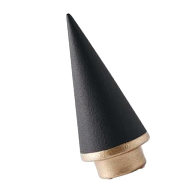 Soporte de artesanía para árbol de Navidad de cerámica esmaltada para decoración de cafetería Negro-m