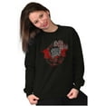 thumbnail image 5 of Betty Boop Goth Metal Devil Women Crewneck Sweatshirt Brisco Brands X, 5 of 6