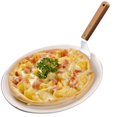 thumbnail image 2 of facefd Multi-functional Round Wooden Handle Cake Pizza Stainless Steel Pizza Home Kitchen Baking Tool, 2 of 5