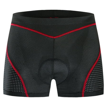 Men's 4D Padded Cycling Underwear Shorts-PS6018-Grey