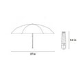 thumbnail image 2 of Cbcbtwo Compact Umbrella, 37" Transparent Umbrella 8 Ribs Windproof Waterproof Travel Umbrella Sakura Pattern, Lightweight Portable Umbrella for Women Man Rain Sun Backpack Car Purse, 2 of 6