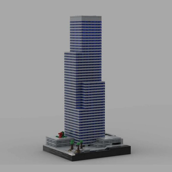 MOC-87148 CITI Group Center LA Ver 2 Modular Building Blocks Set Skyscraper MOC Bricks Toys 1226pcs
