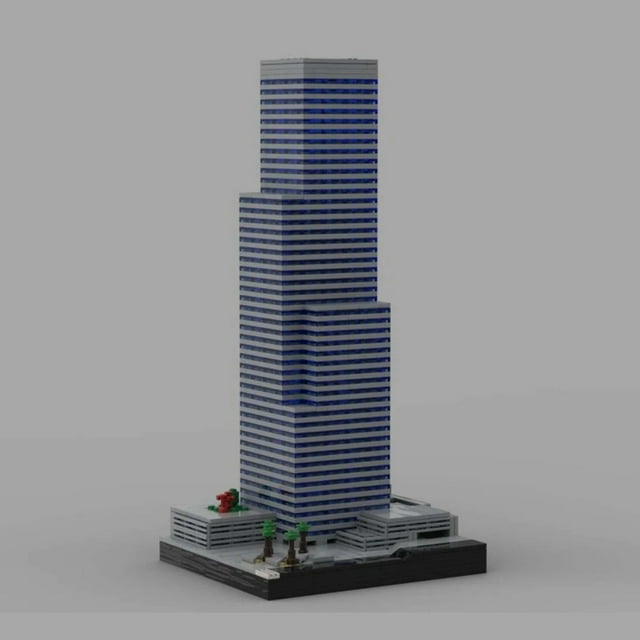 MOC-87148 CITI Group Center LA Ver 2 Modular Building Blocks Set Skyscraper MOC Bricks Toys 1226pcs