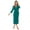 Dark Green, variant on Turquaz Lightweight Kimono robes for Women Cotton Soft Knit robe, Long V-Neck Robes For Female Sleepwear Loungewear