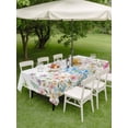thumbnail image 4 of Outdoor Tablecloths with Umbrella Hole & Zipper, Wildflowers Tablecloth Rectangle 60x84 Inch, Farmhouse Country Dragonfly Butterfly Floral Waterproof Table Cloth, Patio/Pool/Picnic Table Covers, 4 of 8