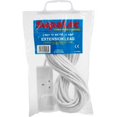 thumbnail image 1 of SupaLec - Cable Alargador 2 Bandas Enchufe (UK) (Blanco), 1 of 2