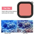 thumbnail image 1 of Action Camera Filter Lightweight Portable ABS Diving Lens Filter With Rope For  8 Action Camera Waterproof Shell, 1 of 8