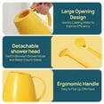 thumbnail image 3 of Plastic 1.8-liter Watering Can with Detachable Spout and Sprinkler Head for Easy Handling, Yellow, 3 of 6