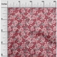 thumbnail image 2 of oneOone Tissu Georgette Viscose Rouge Floral Rétro Fournitures de Courtepointe Imprimé Tissu de Couture au Mètre 42 Pouces de Large, 2 of 5