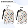 thumbnail image 3 of Lsque Cute Ladybugs Pattern Canvas Daypack, Durable Backpack, High-quality Versatile Backpack,Vintage Compact Backpack-Small, 3 of 6