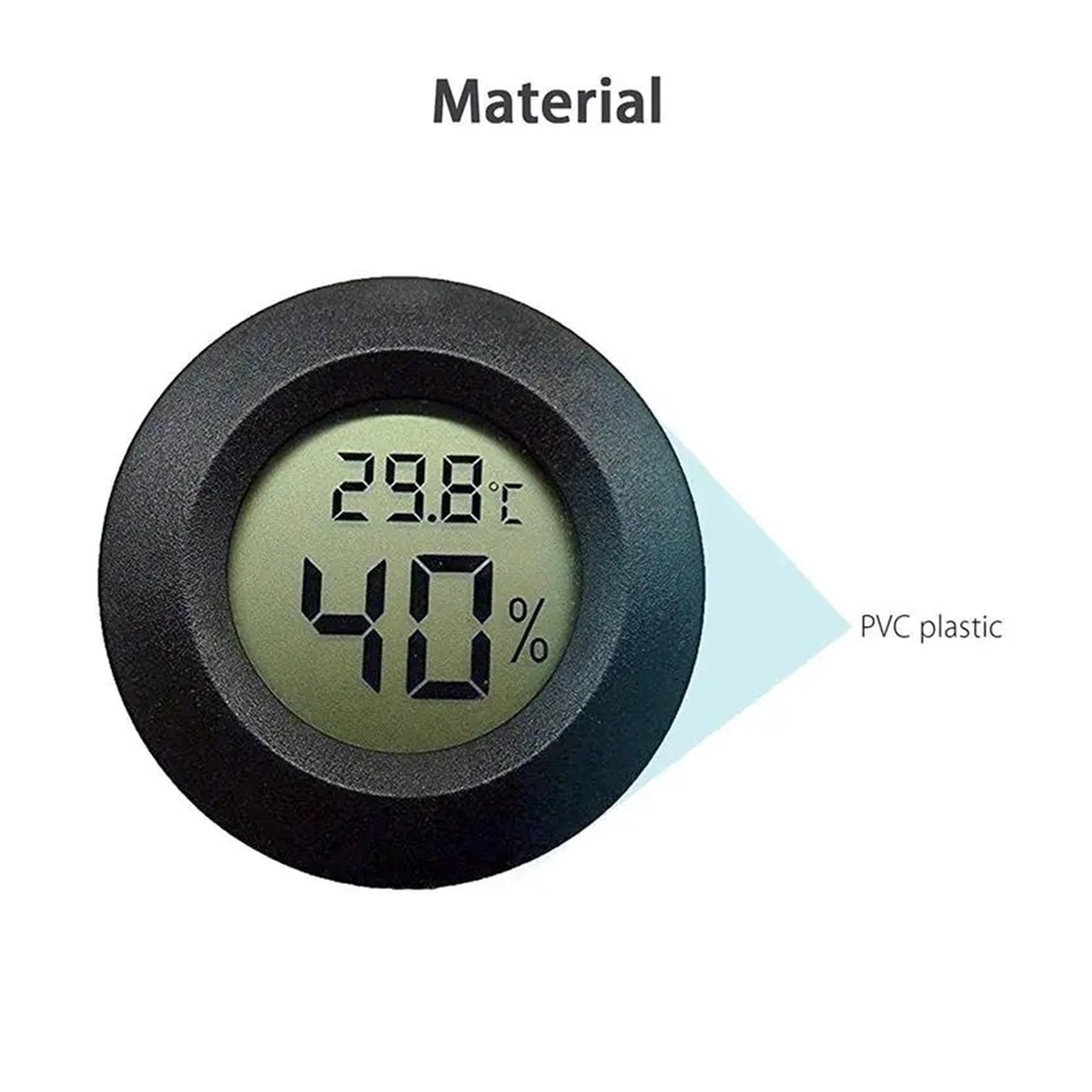 15pcs Hygrometer Thermometer Digital LCD Monitor Humidity Meter Gauge for Humidifiers Dehumidifiers