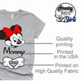 thumbnail image 4 of Minnie Mommy T Shirt Mickey Daddy Funny Pregnancy Announcement Tee, Casual Short Sleeve Unisex Shirt(Gray-Small), 4 of 7