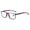 Blue - Red, variant on Black Lightweight Sports Anti-Blue Light Reading Glasses for Men Plastic Rectangular Flexible Readers