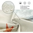 thumbnail image 4 of Stall Small Shower Curtain 36Wx72H Inch Half Beach Starfish Ocean Seashell Coastal Sea Wave Seaside Island Summer Scenery Decor Fabric Polyester Waterproof Fabric 7 Pack Plastic Hook WW-IHTB, 4 of 6