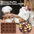thumbnail image 2 of Moule à Gâteau Rond pour Trous de Chocolat en Silicone pour Gelée et Savon, 2 of 9