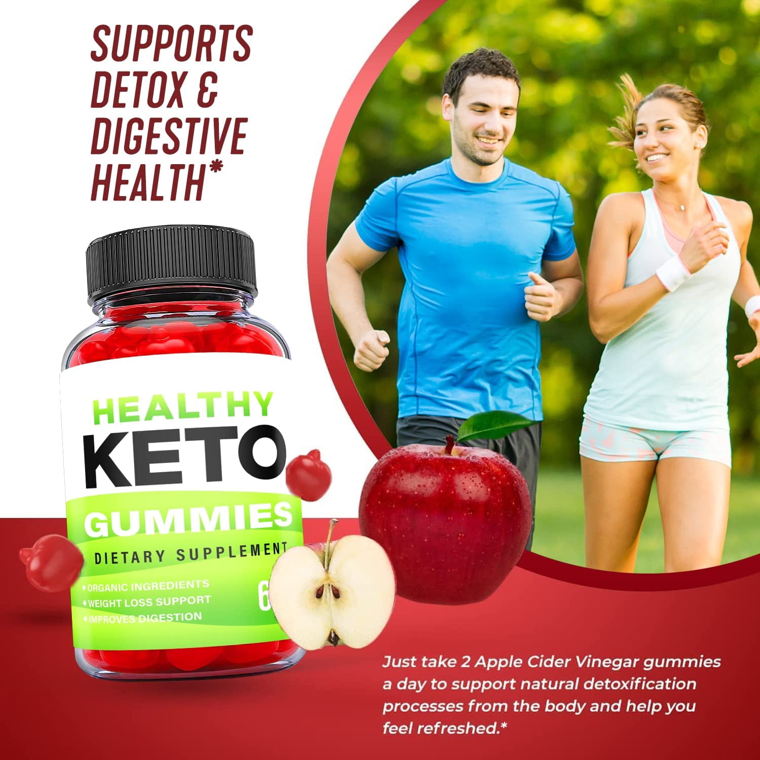 (2 Pack) Healthy Keto ACV Gummies - Supplement for Weight Loss - Energy & Focus Boosting Dietary Supplements for Weight Management & Metabolism - Fat Burn - 120 Gummies