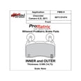 thumbnail image 2 of Wilwood 150-D1474K ProMatrix Brake Pad Set, Pad #D1474, 2 of 2