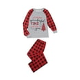thumbnail image 4 of Matching Family Christmas Pajamas Family Pjs Tops Plaid Pants Matching Holiday Pajamas Set, 4 of 10