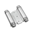 thumbnail image 2 of Rok Hardware 3"Double Action Steel Spring Hinge, Set of 2, Satin Chrome, 2 of 2