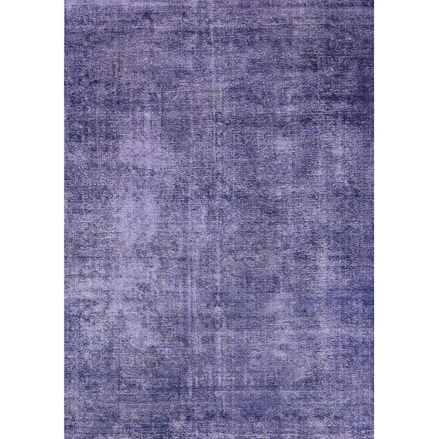 Ahgly Company Tapis d'Intérieur Rectangle Mid-Century Moderne Violet Pourpre Zone Orientale, 7' x 10'