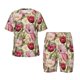 thumbnail image 1 of Balery Tulips Flowers Conjunto de Pijama Infantil de Manga Corta con Estampado – Ropa de Dormir de Algodón Suave-Small, 1 of 6
