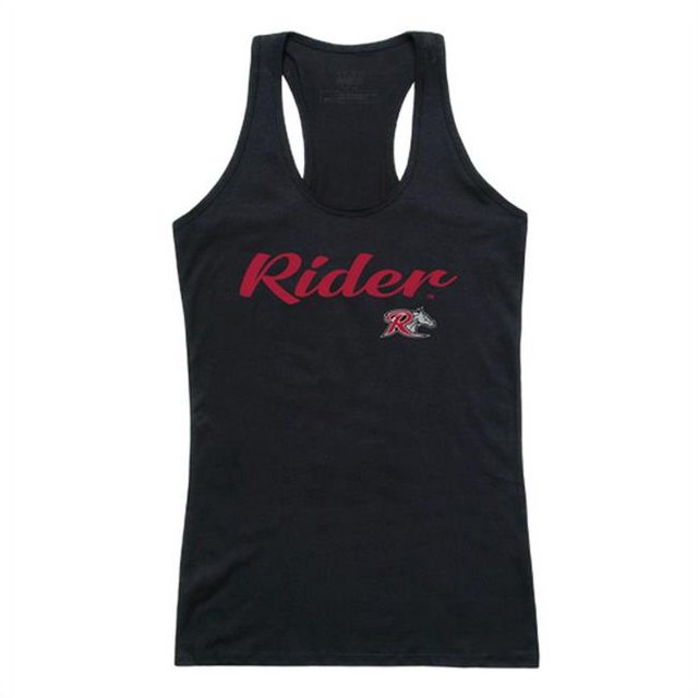 W Republic 557-368-BLK-02 Débardeur Rider University Script pour Femmes, Noir - Moyen